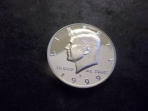 1999 Silver Kennedy Half 90% Silver Choice Proof