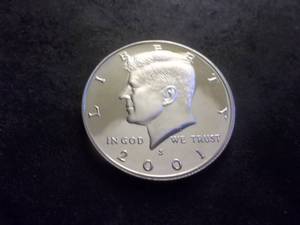 2001 Silver Kennedy Half 90% Silver Choice Proof