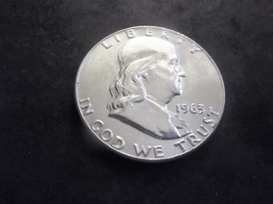 1963 D Franklin Half MS From Unc. Roll. Full Bell & Brilliant