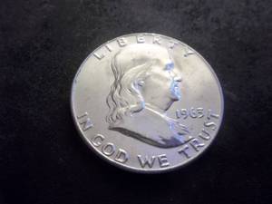 1963 D Franklin Half MS From Unc. Roll. Full Bell & Brilliant
