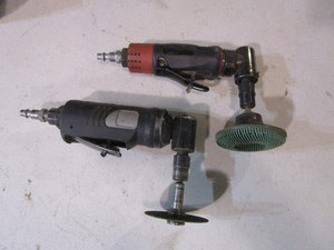 lot 214 image: (2) Right Angle Die Grinders