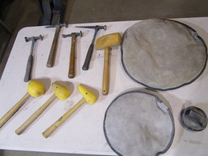 lot 225 image: Body Hammers & Leather Sand Bags