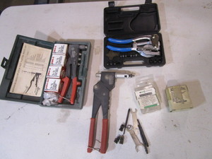 lot 242 image: Rivnut Tool, Hole Punch Set, Riveter Set