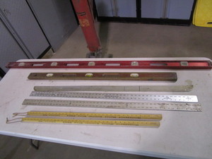 lot 264 image: Levels, Straight Edges, Yard Sticks