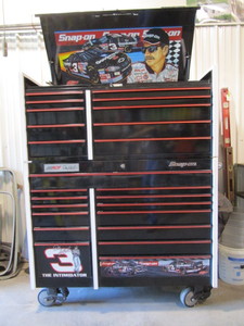 lot 10 image: Snap On Dale Earnhardt Edition Tool Box 54x29x70 overall