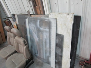 lot 285 image: Misc. Sheets of Plywood & Steel