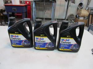 lot 305 image: (3) Gallons of Mobil Delvac 15w-40 Diesel Engine Oil