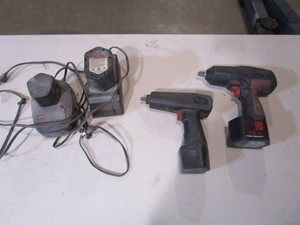 lot 138 image: Snap On 38 & 12 Cordless Impacts