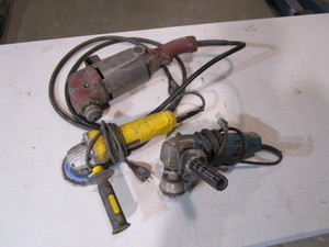 lot 154 image: (3) Angle Grinders