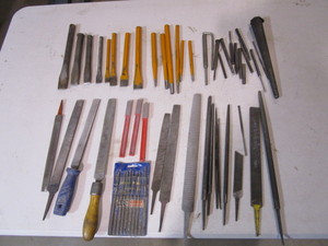 lot 201 image: Punches, Chisels, Files