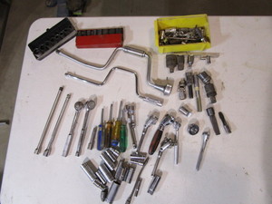 lot 202 image: Misc. Sockets, Ratchets, Extensions