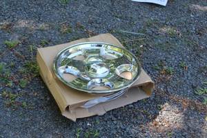 lot 40 image: Lot of (4) Ford Mustang Hubcaps