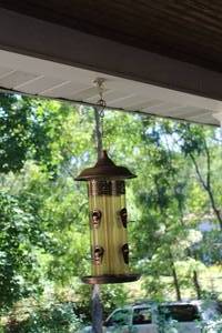 lot 223 image: Lot of (2) 20 Metal Hanging Bird Feeders