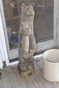 lot 212A image: 30 Bear Wooden Sculpture