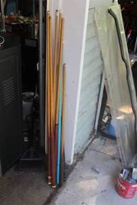lot 53 image: Lot of (8) Pool Cues
