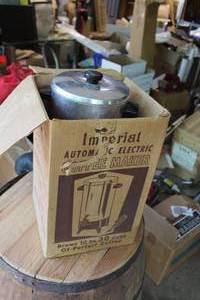 lot 56 image: Imperial Automatic Electric Coffee Maker (in original box)