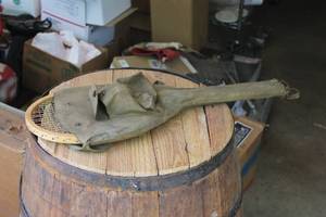 lot 100 image: Vintage Tennis Racket with Case