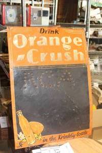lot 135 image: Orange Crush Metal Sign