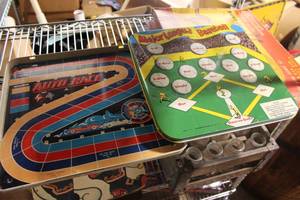 lot 134 image: Lot of (2) Metal Board Game