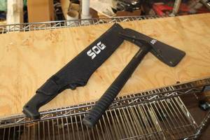 lot 168 image: Lot of (2) Hand Tools - 16 Axe, 19 Knife
