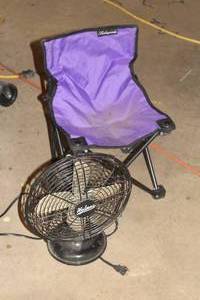 lot 176 image: Folding Camp Chair, Holmes Floor Fan