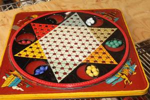 lot 174 image: Metal Chinese Checkers Game