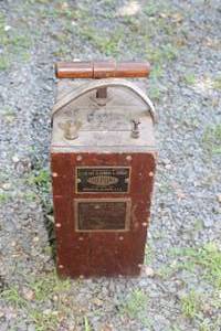 lot 182 image: Vintage DuPont Wooden Blasting Machine