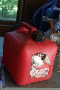 lot 247 image: 2-Gallon Plastic Gas Can