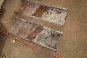 lot 272 image: Lot of (2) Vintage Wooden Cabbage Shredder