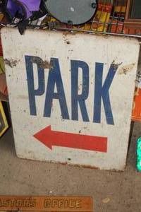 lot 268 image: PARK Metal Sign