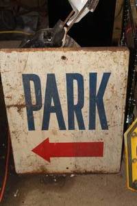 lot 268A image: PARK Metal Sign