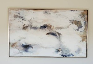 Large Framed Canvas Titled the Underside