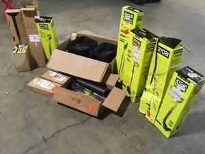 Lot of Assorted Ryobi Lawn Care Items variosu models and conditions Customer Returns See Terms on Auction
