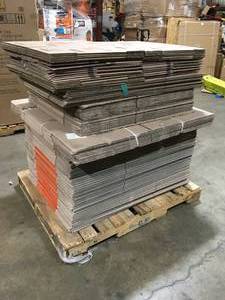 Pallet of Moving Packing Boxes Customer Returns See Terms on Auction