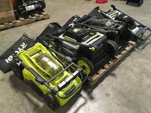 Lot of Mixed Lawn Mowers various models and conditions  Customer Returns See Terms on Auction