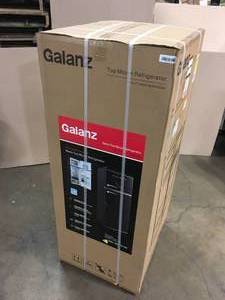 Galanz 7.6 cu.ft. Retro Mini Refrigerator with Dual Door and True Freezer in Black, Review all pictures