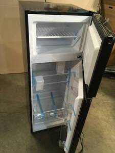 Magic Chef 7.3 cu. ft. 2-Door Mini Fridge in Black with Freezer, Open Box - Review all pictures