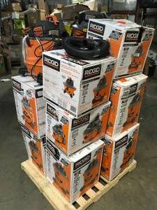 Mix Lot of Ridgid Shop Vacuums, Customer Returns, Various Models and Conditions - Review all pictures