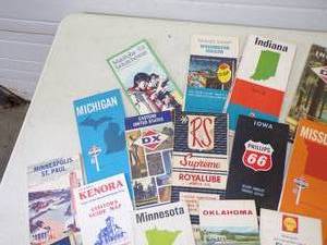 Vintage Gas Station Road Maps