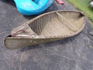 13 Wooden Canoe for Dcor or Garden Planter