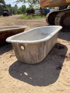 5 cast iron porcelain bathtub