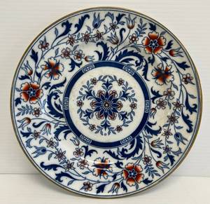 lot 16 image: Antique Minton Eagle Japan Pattern Porcelain 10 Deco Plate C1880s Set  (No Cracks Or Chips)