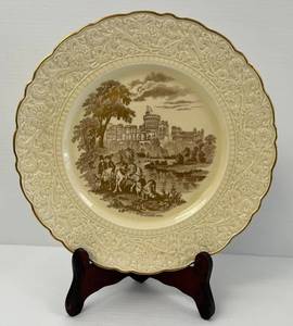 lot 74 image: Antique Royal Cauldon England 11 Decorative Plate (Crazing Throughout)