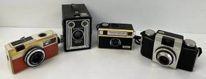 lot 117 image: Group Of Vintage Cameras Including Kodak, Imperial Ferrania
