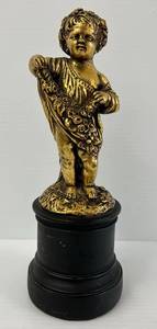 lot 124 image: Vintage Borghese Cherub Statue (No Cracks Or Chips)