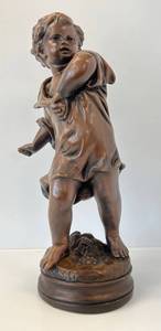 lot 151 image: Vintage 24 12 Tall Girl Statue (AS Seen)