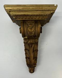 lot 193 image: Vintage Ornate Plaster Wall Shelf 12x 9 x 5 12