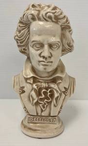lot 248 image: Antique Ceramic Beethoven Bust 8 34 (No Cracks Or Chips)