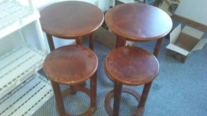 lot 25 image: 2 Pair Nesting Tables