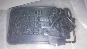 lot 26 image: JOHN DEERE BELT BUCKLE Diesel Power - 1992